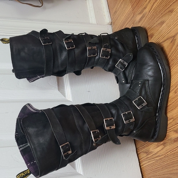 Dr. Martens Shoes - RARE Dr Martens Phina Buckle Walking Dead Tall boots
